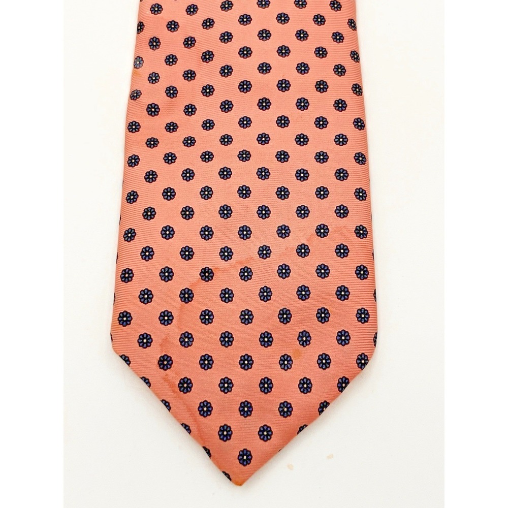 Vintage 100% Silk Pink Floral Men's Neck Tie Robert Stewart 2.75" x 55" READ